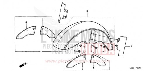 FRONT FENDER GL1500C2 de 2002